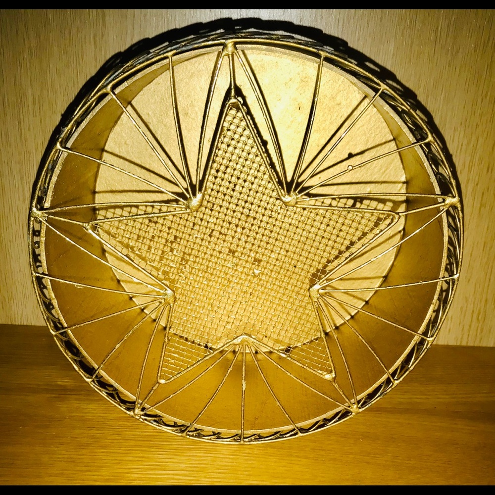 New Handmade Box Gold Color Star Design - Picture 4 of 16
